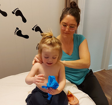 Child receiving treatment